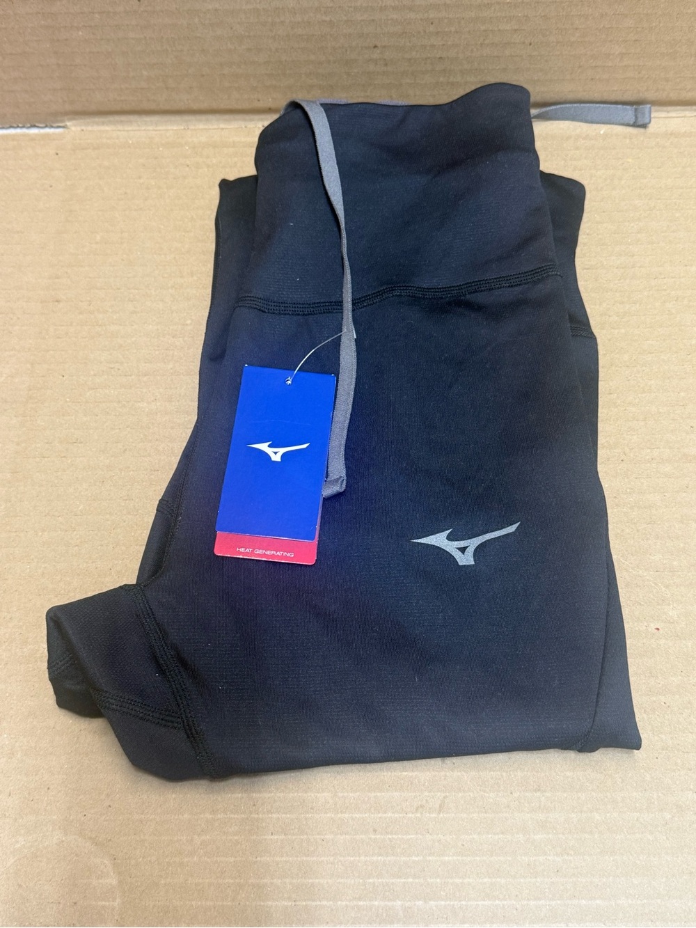 New Women Mizuno Black Athletic Leggings